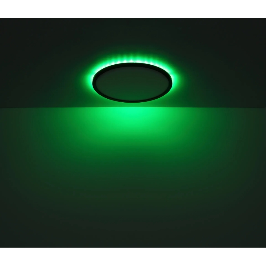 Globo - LED RGB Dimmbare Deckenleuchte für Badezimmer LED/18W/230V 3000-6000K + Fernbedienung IP44 schwarz