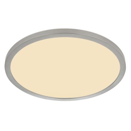 Globo - Dimmbare LED-Deckenleuchte für Badezimmer LED/18W/230V d 29,4 cm IP44 matt Chrom