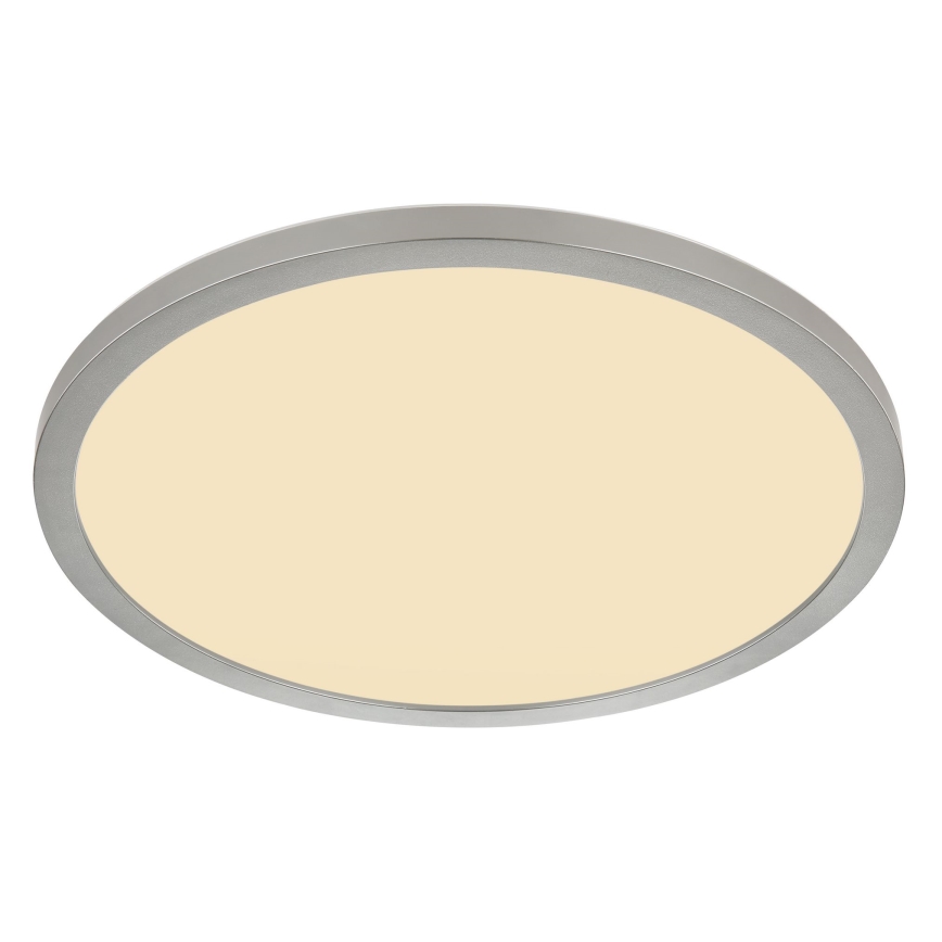 Globo - Dimmbare LED-Deckenleuchte für Badezimmer LED/18W/230V d 29,4 cm IP44 matt Chrom