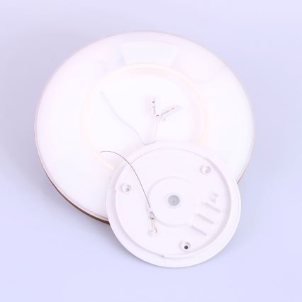 Globo - Dimmbare LED-Deckenleuchte für das Badezimmer LED/18W/230V d 29,4 cm IP44 braun