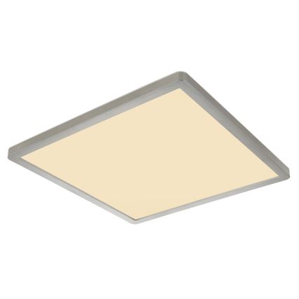 Globo - Dimmbare LED-Deckenleuchte für Badezimmer LED/18W/230V 29,4x29,4 cm IP44 matt Chrom
