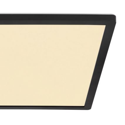 Globo - LED dimmbare Badezimmer-Deckenleuchte LED/24W/230V 42x42 cm IP44 schwarz