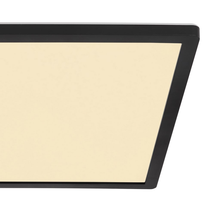 Globo - LED dimmbare Badezimmer-Deckenleuchte LED/24W/230V 42x42 cm IP44 schwarz