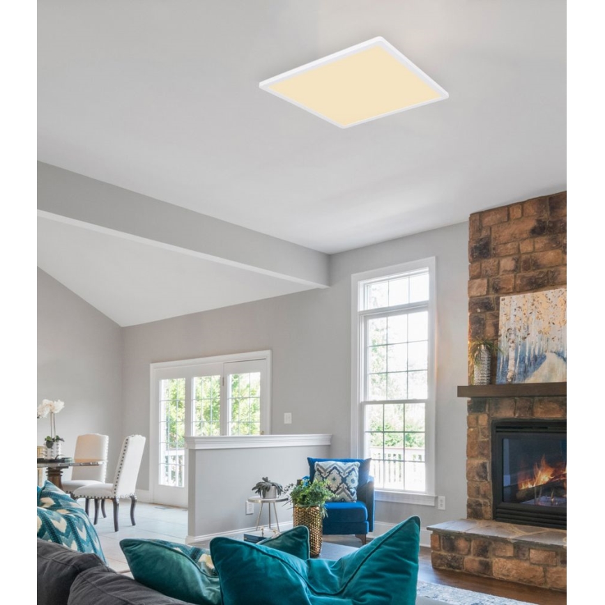 Globo - LED dimmbare Badezimmer-Deckenleuchte LED/24W/230V 42x42 cm IP44 weiß