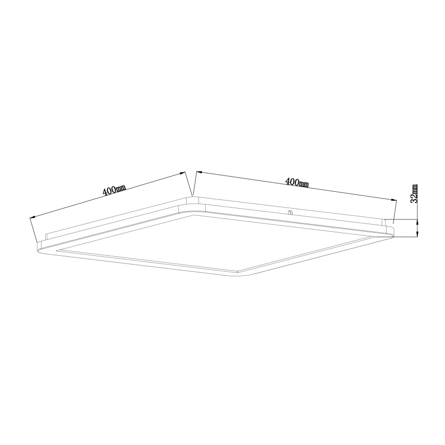 Globo - LED dimmbare Badezimmer-Deckenleuchte LED/24W/230V 42x42 cm IP44 weiß