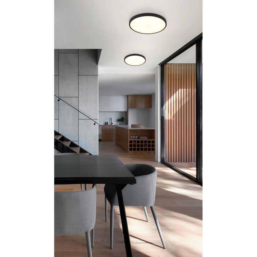 Globo - LED-Deckenleuchte LED/15W/230V 4000K d 23 cm schwarz