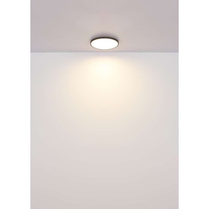 Globo - LED-Deckenleuchte LED/15W/230V 4000K d 23 cm schwarz