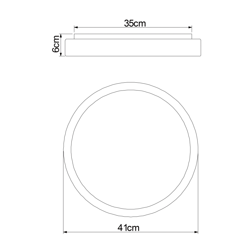 Globo - Dimmbare LED-Deckenleuchte LED/18W/230V 2700-6500K + Fernbedienung