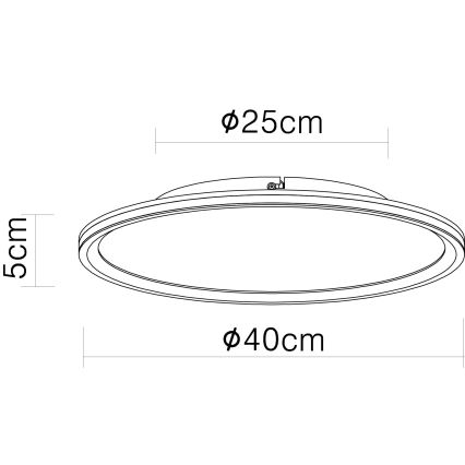 Globo - LED-Deckenleuchte LED/39W/230V d 40 cm