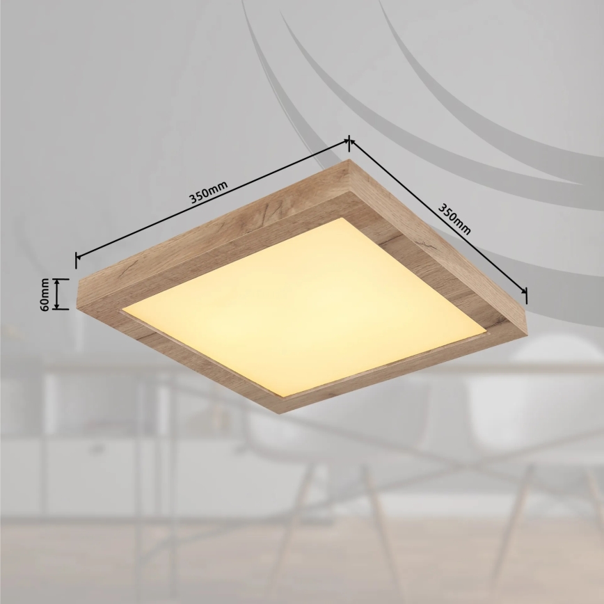 Globo - LED-Deckenleuchte LED/16W/230V braun