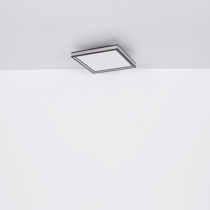 Globo - LED Deckenleuchte LED/12W/230V 30x30 cm schwarz/weiß