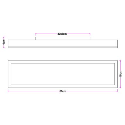 Globo - LED-Deckenleuchte /18W/230V