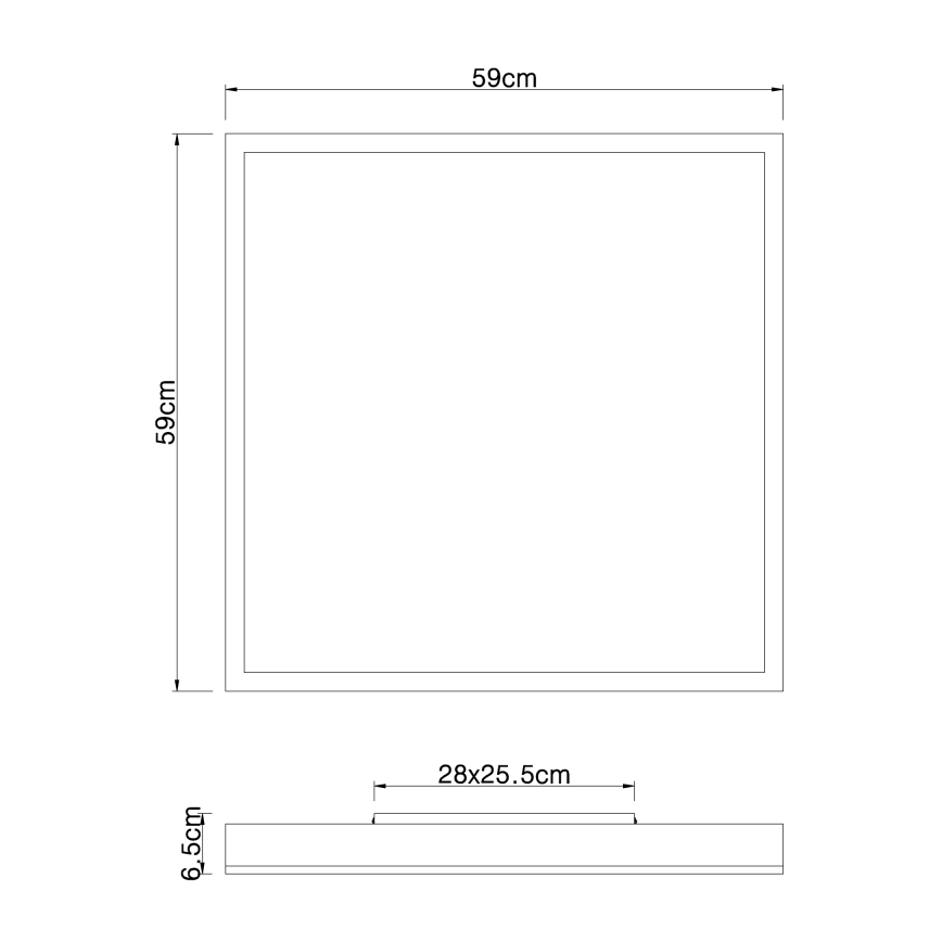 Globo - LED-Deckenleuchte LED/36W/230V