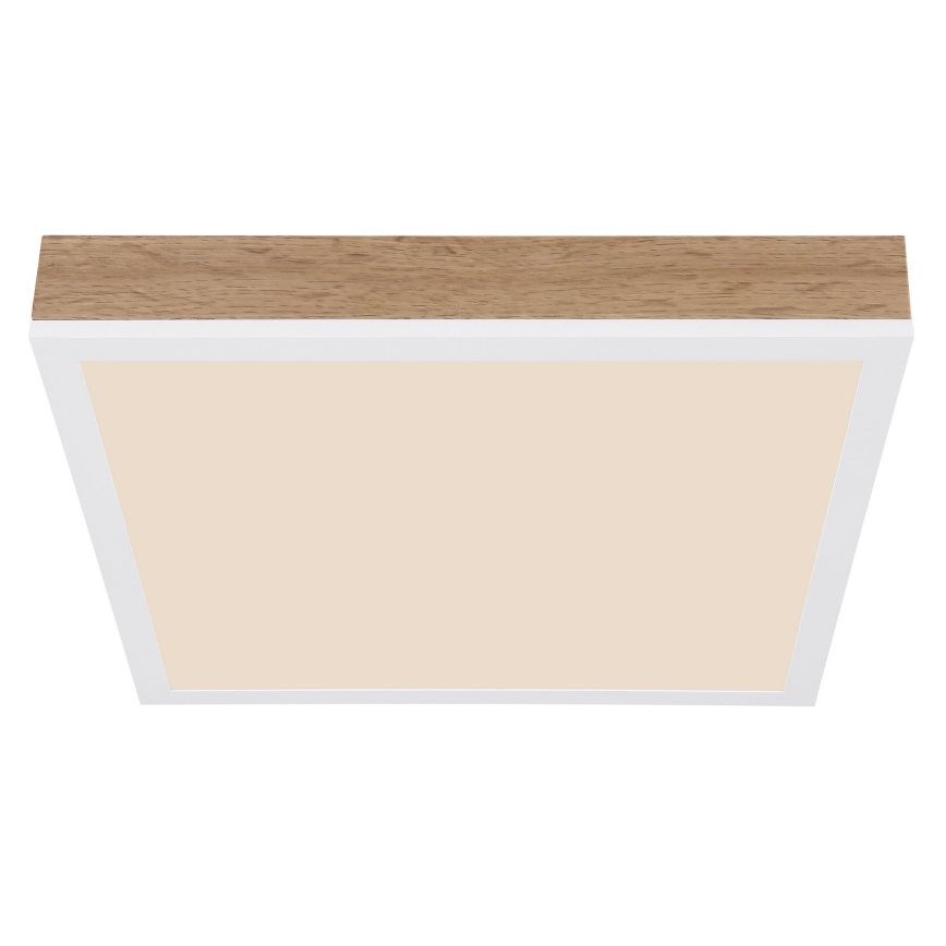 Globo - LED-Deckenleuchte LED/12W/230V 30x30 cm braun