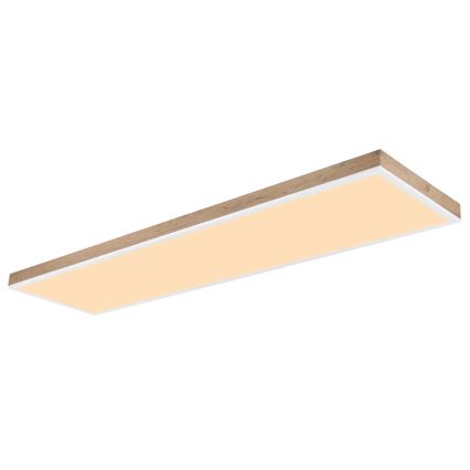 Globo - Dimmbare LED-Deckenleuchte LED/36W/230V 2700-6500K + Fernbedienung braun/weiß
