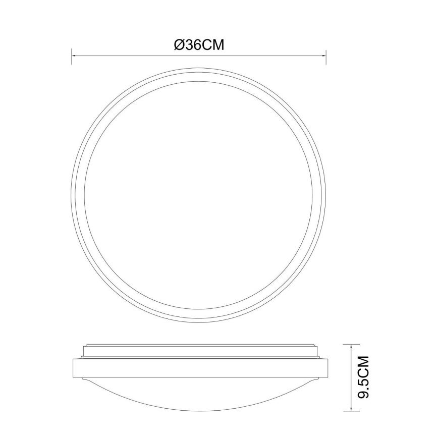 Globo - LED-Deckenleuchte LED/18W/230V 3000/4000/6000K