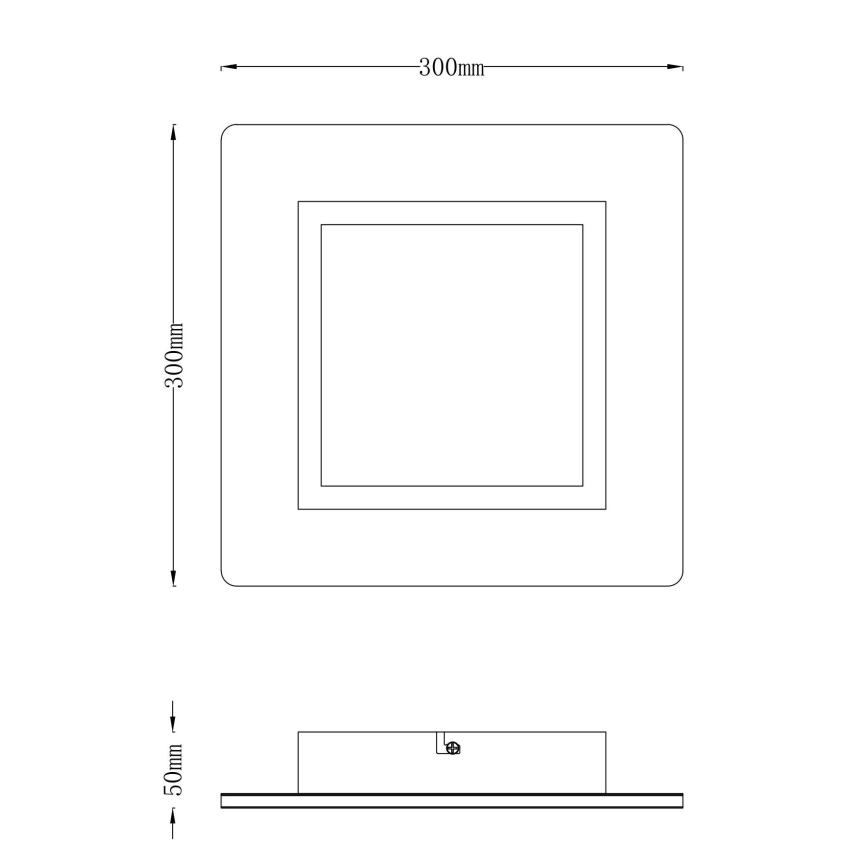 Globo - LED-Deckenleuchte LED/23W/230V 2700/6500K