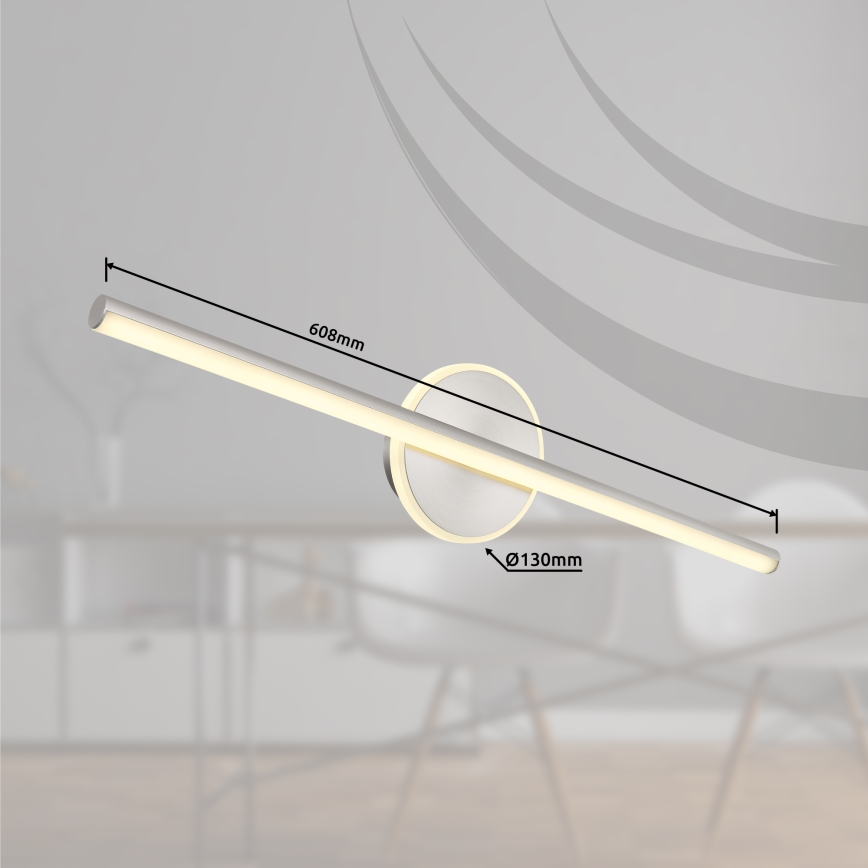 Globo - LED Badezimmerspiegelbeleuchtung LED/10W/230V 60,8 cm IP44 glänzender Chrom