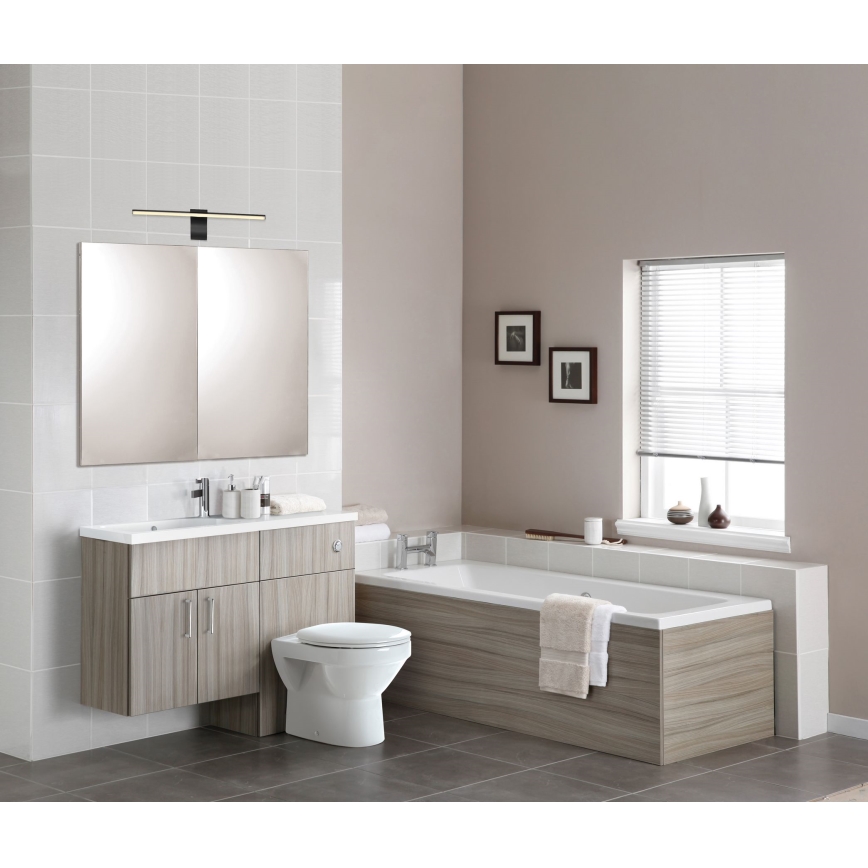 Globo - LED Badezimmerspiegelbeleuchtung LED/10W/230V 60,8 cm IP44 schwarz