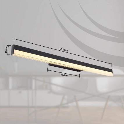 Globo - LED-Wandleuchte LED/12W/230V 3000/6000K 60 cm schwarz