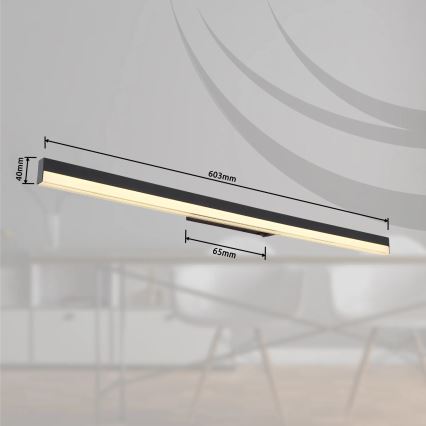 Globo - LED-Wandleuchte LED/18W/230V 3000/6000K 80 cm schwarz