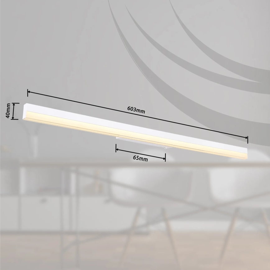Globo - LED-Wandleuchte LED/18W/230V 3000/6000K 80 cm weiß