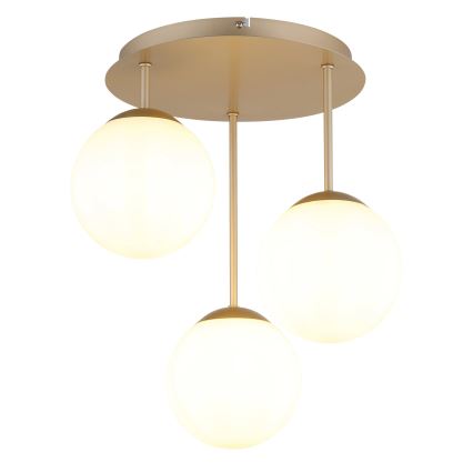 Globo - Aufgesetzte Deckenleuchte 3xE14/25W/230V Messing
