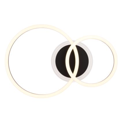 Globo - LED Deckenleuchte LED/30W/230V 2700/4500/6500K Ø 33x50 cm schwarz