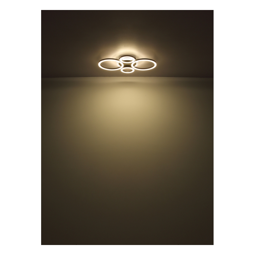 Globo - LED-Deckenleuchte LED/40W/230V 2700/4500/6500K Ø 35,5 x 53 cm schwarz