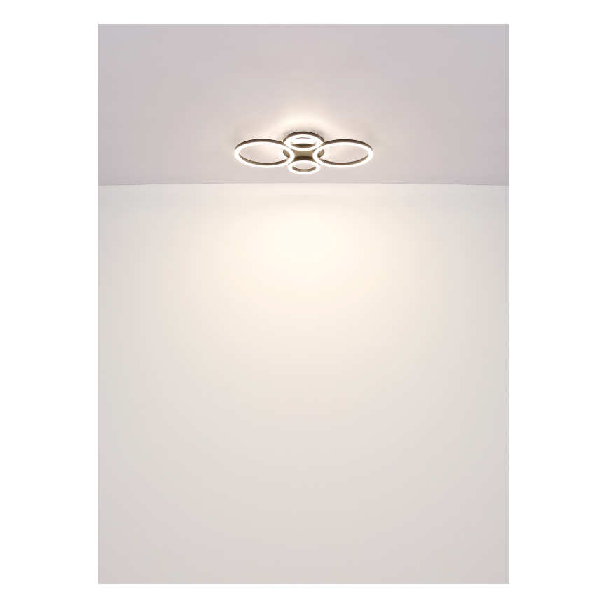 Globo - LED-Deckenleuchte LED/40W/230V 2700/4500/6500K Ø 35,5 x 53 cm schwarz