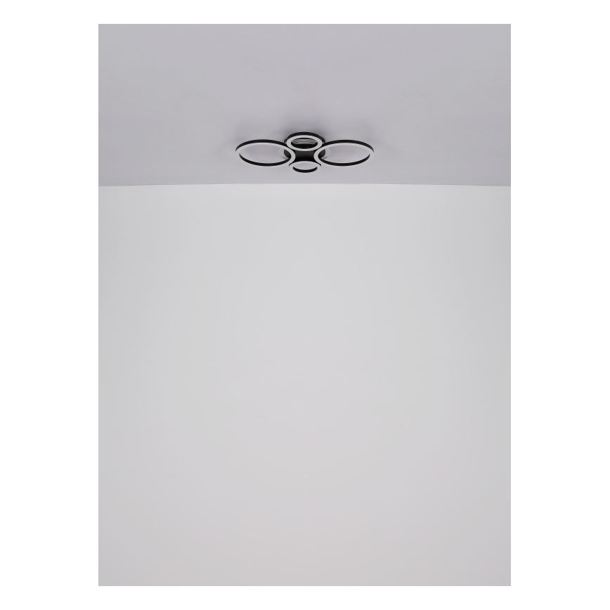 Globo - LED Deckenleuchte LED/40W/230V 2700/4500/6500K Ø 35,5x53 cm schwarz