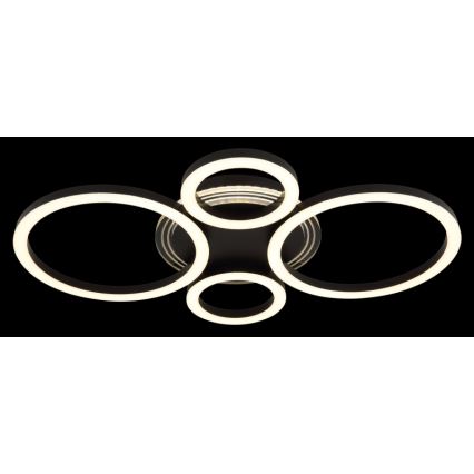 Globo - LED Deckenleuchte LED/40W/230V 2700/4500/6500K Ø 35,5x53 cm schwarz