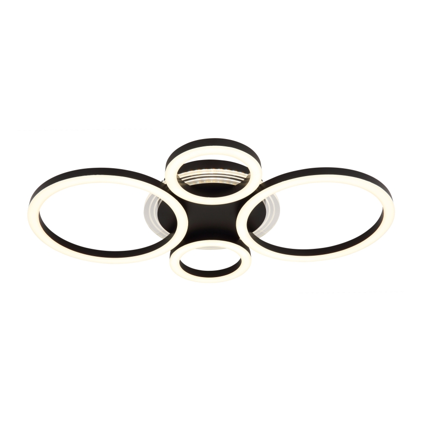 Globo - LED Deckenleuchte LED/40W/230V 2700/4500/6500K Ø 35,5x53 cm schwarz