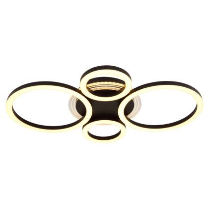 Globo - LED Deckenleuchte LED/40W/230V 2700/4500/6500K Ø 35,5x53 cm schwarz