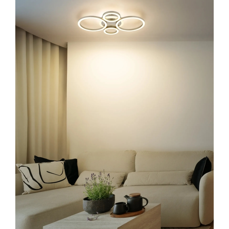 Globo - LED-Deckenleuchte LED/40W/230V 2700/4500/6500K Ø 35,5 x 53 cm Messing