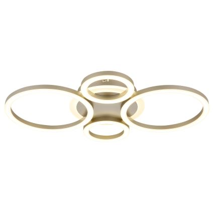 Globo - LED-Deckenleuchte LED/40W/230V 2700/4500/6500K Ø 35,5 x 53 cm Messing
