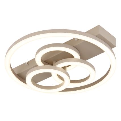Globo - Dimmbare LED-Deckenleuchte LED/40W/230V 2700-6500K Ø 35x33 cm Beige + Fernbedienung