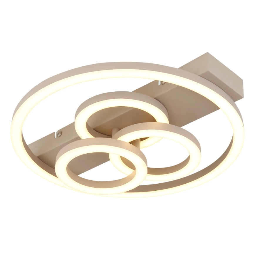Globo - Dimmbare LED-Deckenleuchte LED/40W/230V 2700-6500K Ø 35x33 cm Beige + Fernbedienung