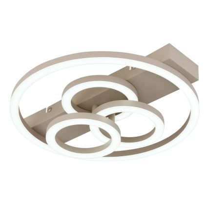 Globo - Dimmbare LED-Deckenleuchte LED/40W/230V 2700-6500K Ø 35x33 cm Beige + Fernbedienung