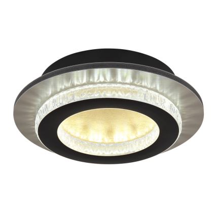 Globo - LED-Deckenleuchte LED/12W/230V 3000/4000/6500K Ø 20 cm schwarz