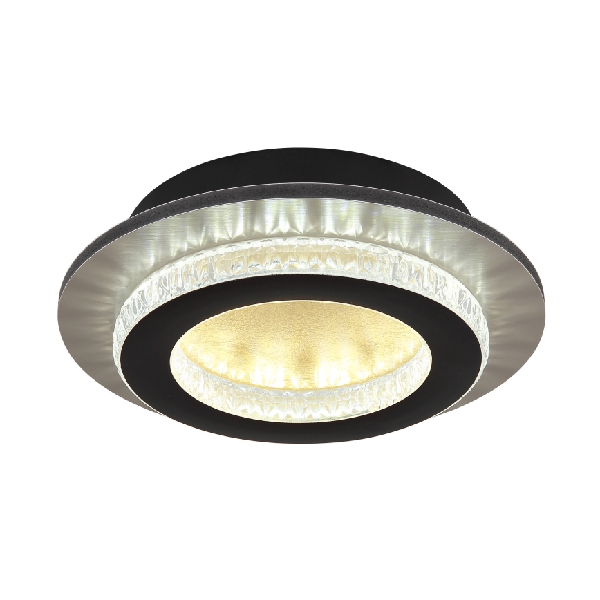 Globo - LED-Deckenleuchte LED/12W/230V 3000/4000/6500K Ø 20 cm schwarz