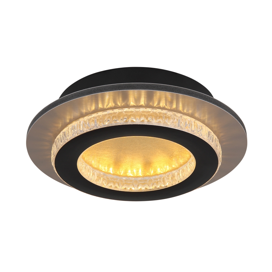 Globo - LED-Deckenleuchte LED/12W/230V 3000/4000/6500K Ø 20 cm schwarz