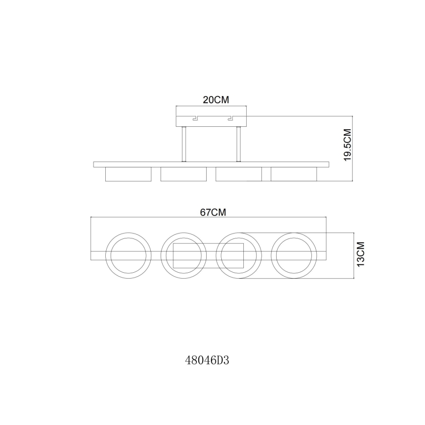 Globo - LED-Deckenleuchte LED/24W/230V 3000K