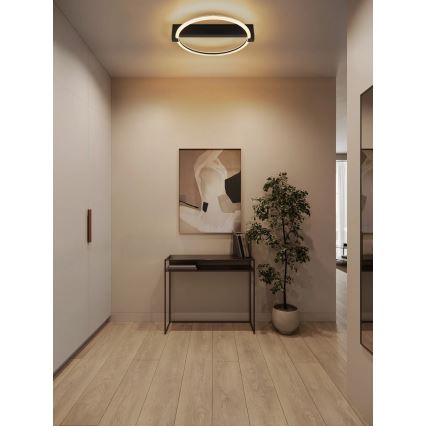 Globo - LED-Deckenleuchte LED/15W/230V 3000K 41,5x38 cm schwarz