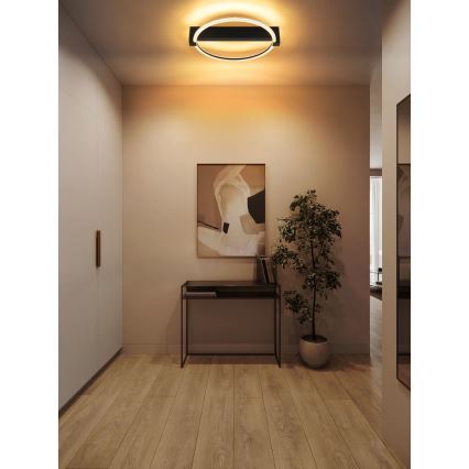 Globo - LED-Deckenleuchte LED/15W/230V 3000K 41,5x38 cm schwarz