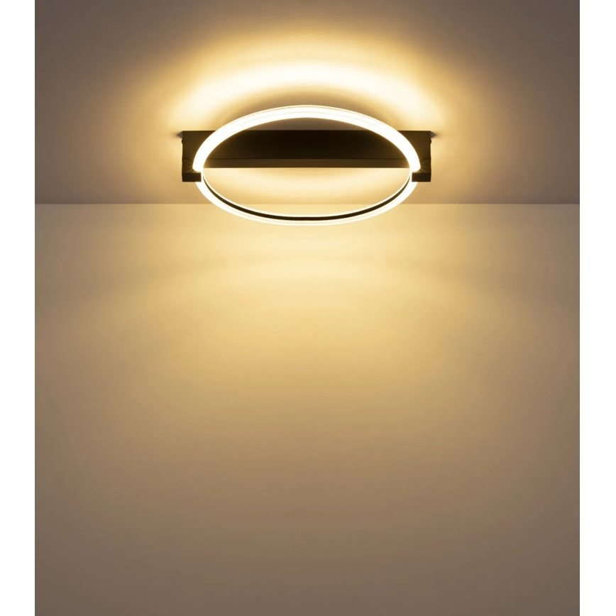 Globo - LED-Deckenleuchte LED/15W/230V 3000K 41,5x38 cm schwarz