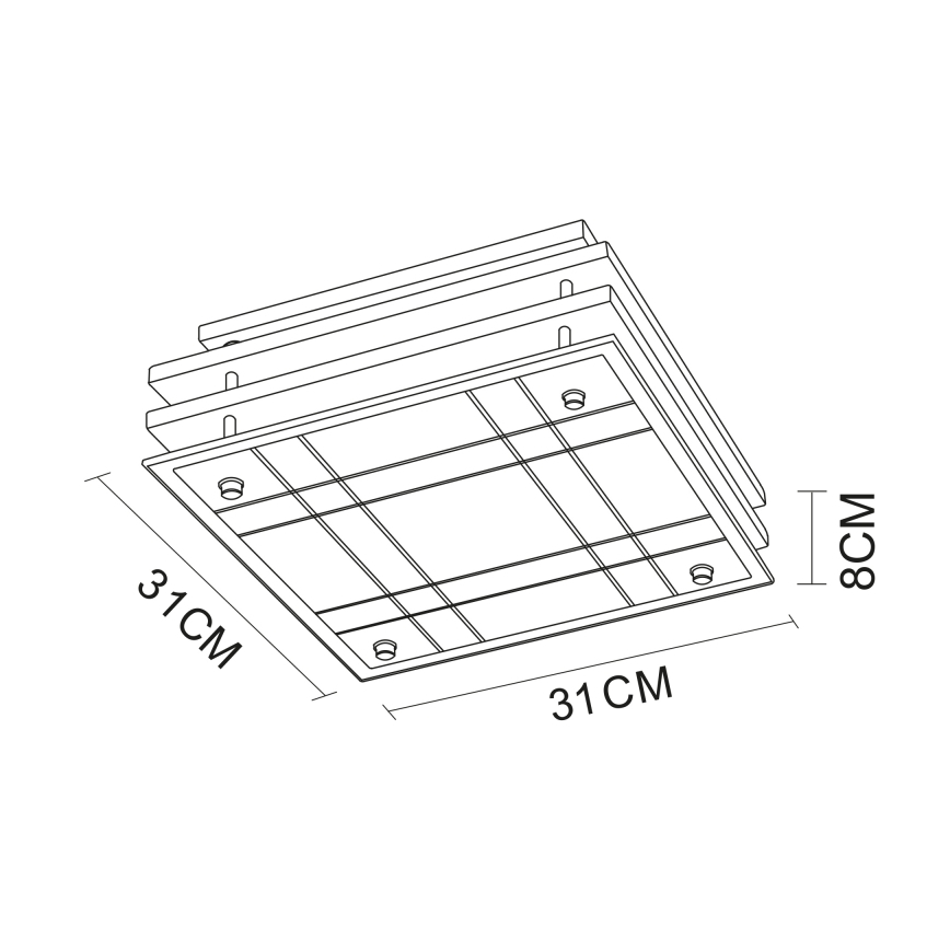 Globo - Deckenleuchte 2xE27/60W/230V