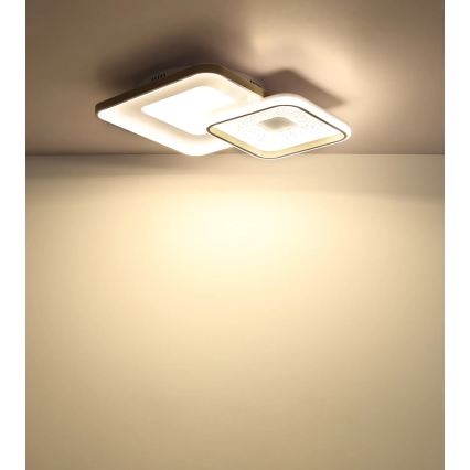Globo - Dimmbare LED-Deckenleuchte LED/48W/230V 2700-6000K 50x50 cm + Fernbedienung