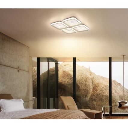 Globo - Dimmbare LED-Deckenleuchte LED/55W/230V 2700-6000K 54x54 cm + Fernbedienung