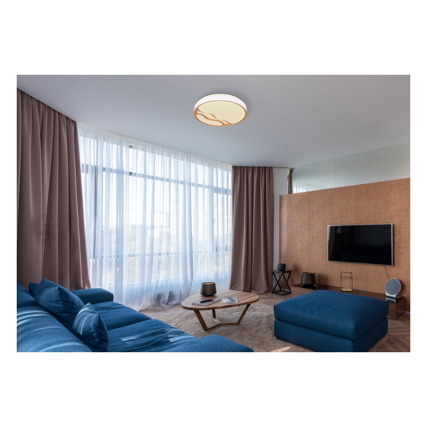 Globo – Dimmbare LED-Deckenleuchte LED/30W/230V 2700K/4000K/6500K + Fernbedienung